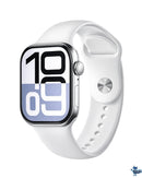 Smartwatch S10 Série 10 X Com Chatgpt - Modelo 2025 - Microwear - Relogio inteligente - Caixa Preta/Pulseira Preta Desenho Da Pulseira lisa Silicone com case transparente