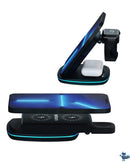 Carregador Exbom Indução Sem Fio 3 Em 1 Celular Fone Smartwatch 9v