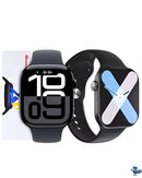 Smartwatch S10 Série 10 X Com Chatgpt - Modelo 2025 - Microwear - Relogio inteligente - Caixa Preta/Pulseira Preta Desenho Da Pulseira lisa Silicone com case transparente